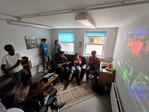 STEM and gaming session in progress